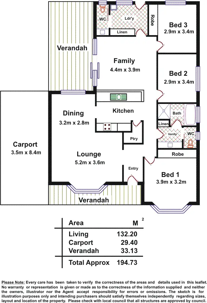 Floorplan of Homely house listing, 19 Passat Street, Port Victoria SA 5573