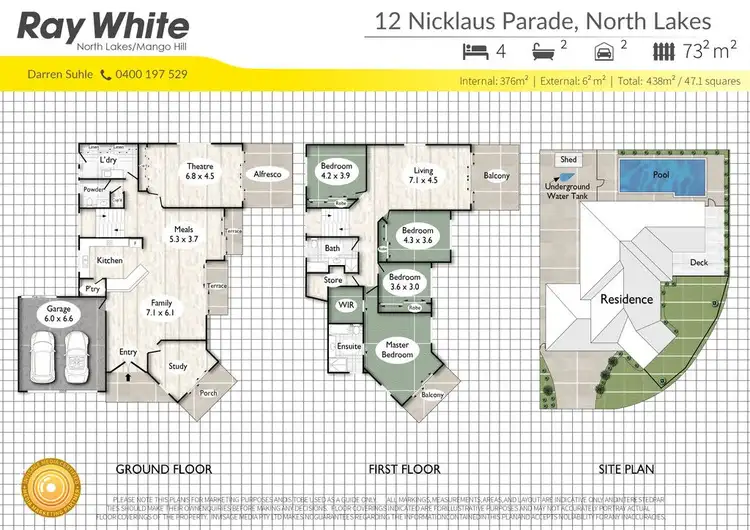 Floorplan of Homely house listing, 12 Nicklaus Parade, North Lakes QLD 4509