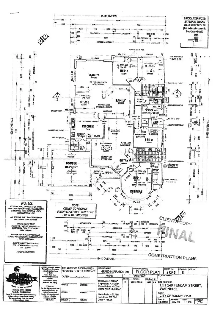 Floorplan of Homely house listing, 195 Fendam Street, Warnbro WA 6169