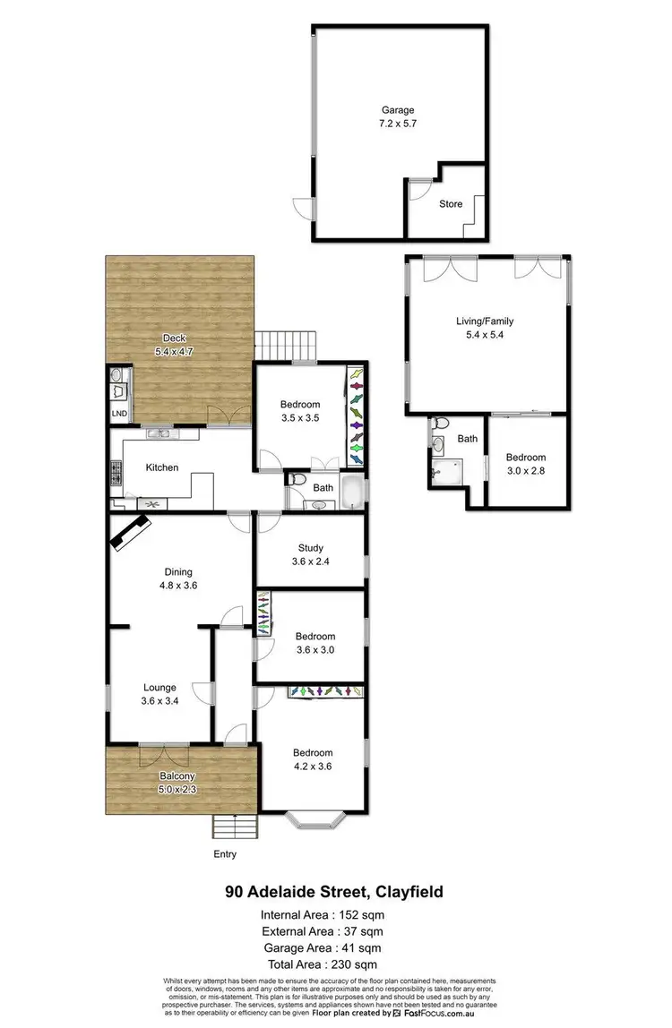 Floorplan of Homely house listing, 90 Adelaide Street, Clayfield QLD 4011