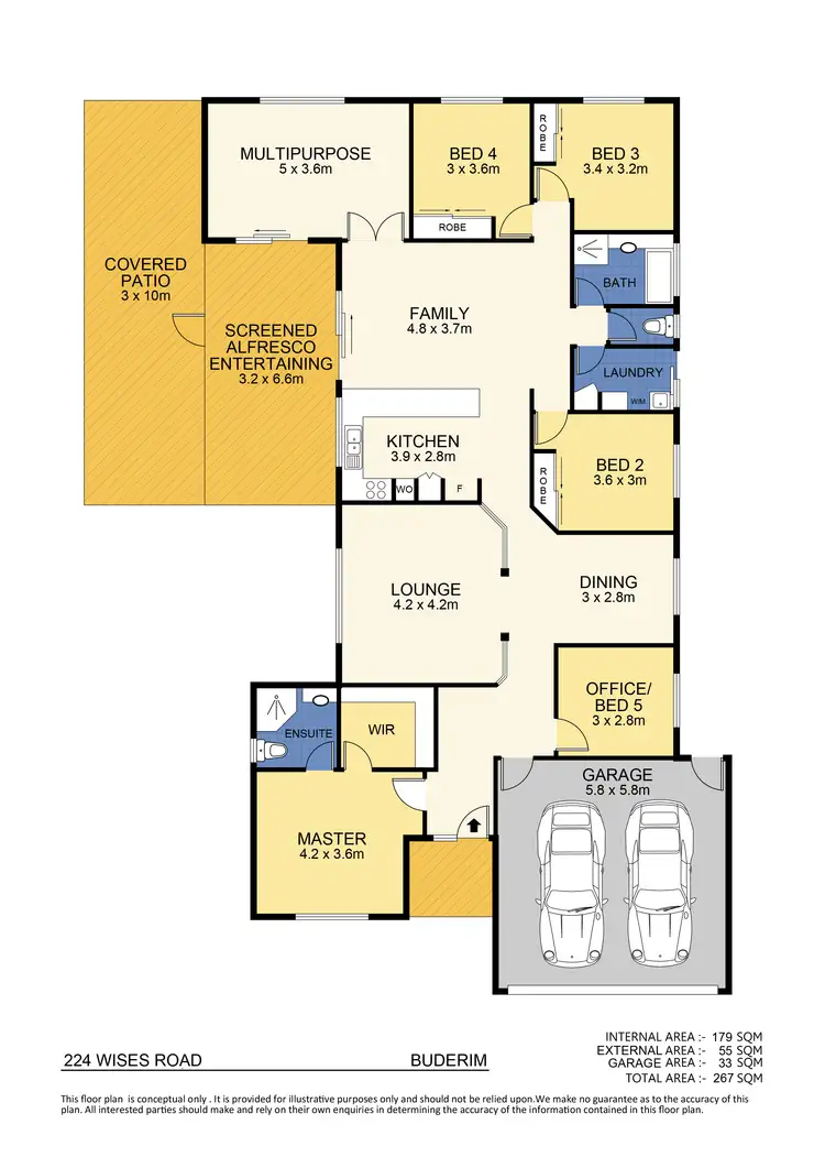 Floorplan of Homely house listing, 224 Wises Road, Buderim QLD 4556