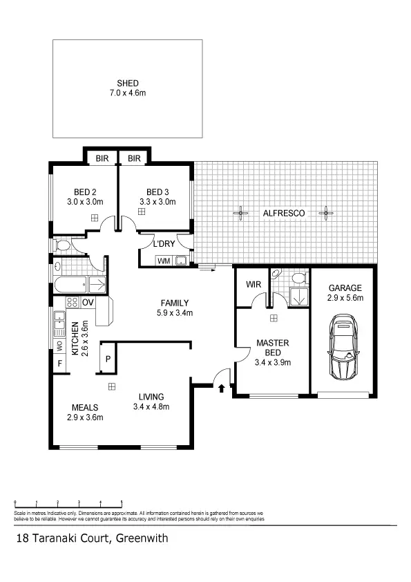 Floorplan of Homely house listing, 18 Taranaki Court, Greenwith SA 5125