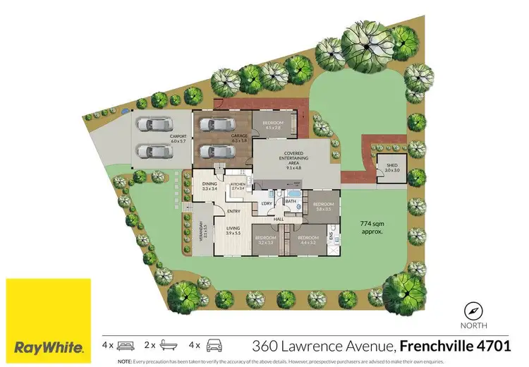 Floorplan of Homely house listing, 360 Lawrence Avenue, Frenchville QLD 4701