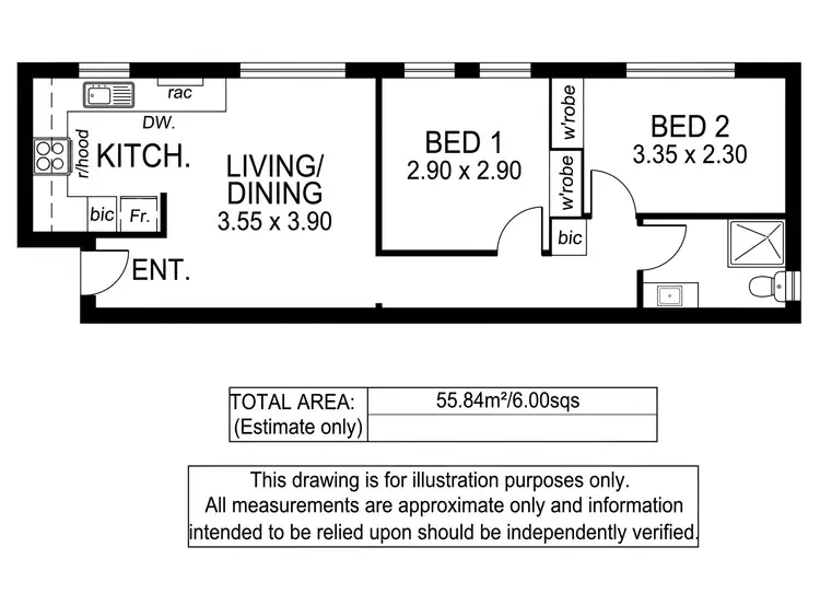 Floorplan of Homely unit listing, 17/17 Adelphi Terrace, Glenelg North SA 5045