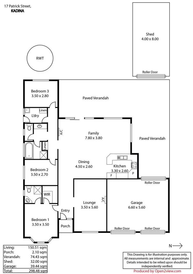 Floorplan of Homely house listing, 17 Patrick Street, Kadina SA 5554