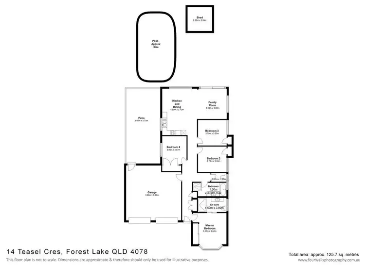 Floorplan of Homely house listing, 14 Teasel Crescent, Forest Lake QLD 4078