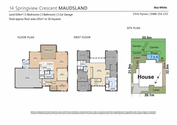 Floorplan of Homely house listing, 14 Springview Crescent, Maudsland QLD 4210