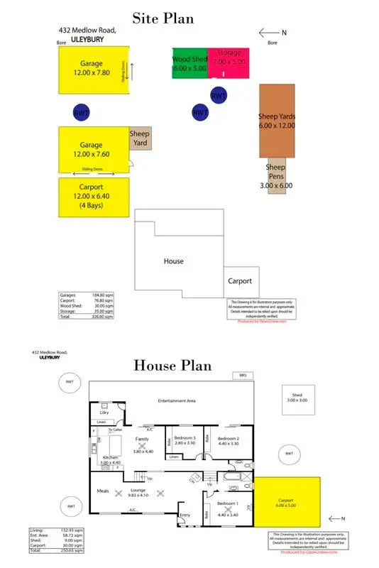Floorplan of Homely house listing, 432 Medlow Road, One Tree Hill SA 5114