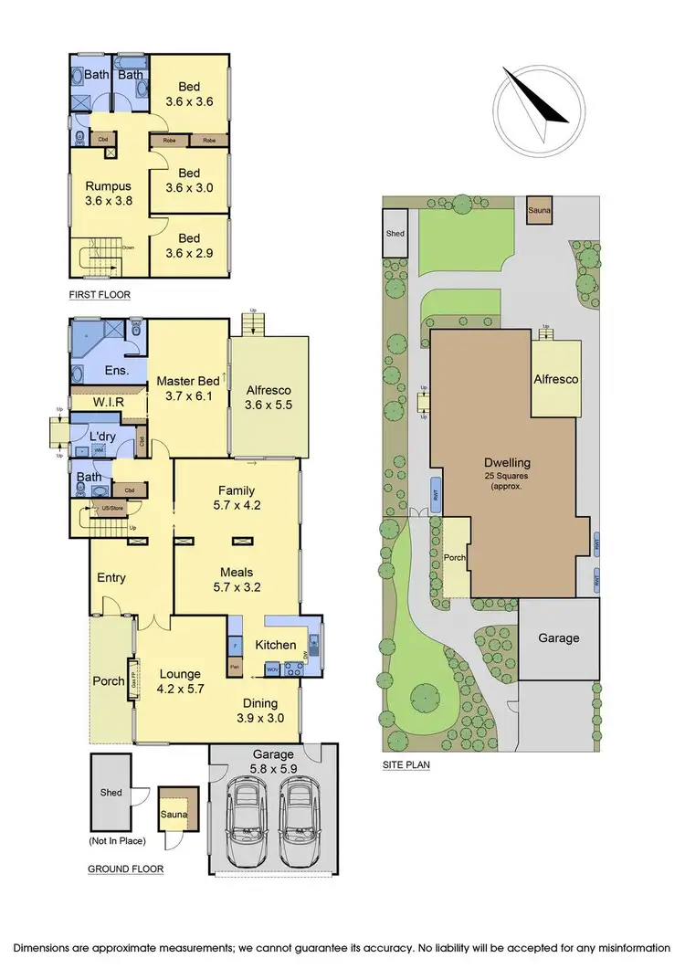 Floorplan of Homely house listing, 1 Shearer Drive, Rowville VIC 3178