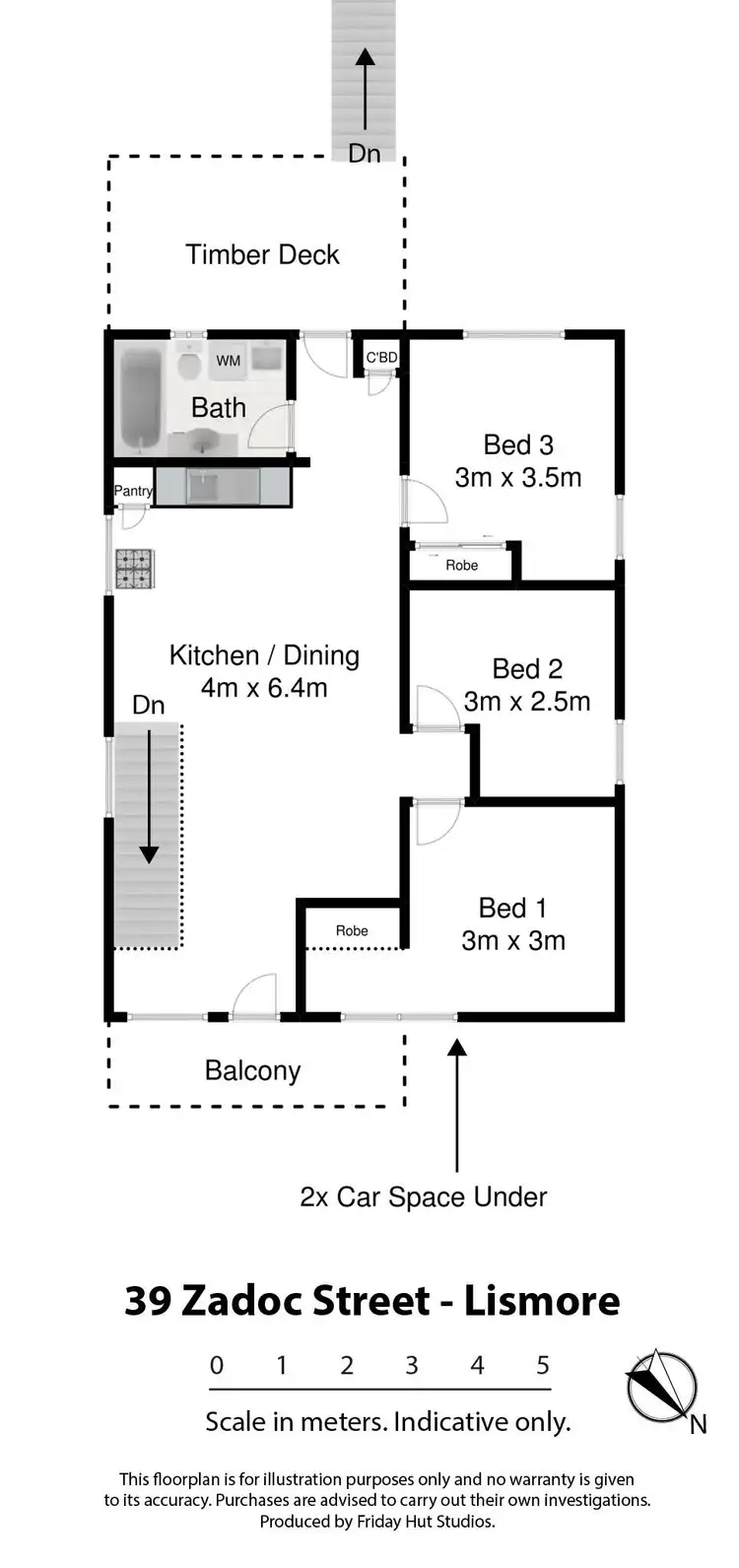 Floorplan of Homely house listing, 39 Zadoc Street, Lismore NSW 2480