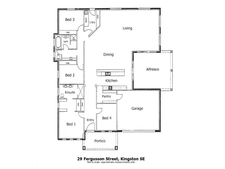 Floorplan of Homely house listing, 29 Fergusson Street, Kingston Se SA 5275