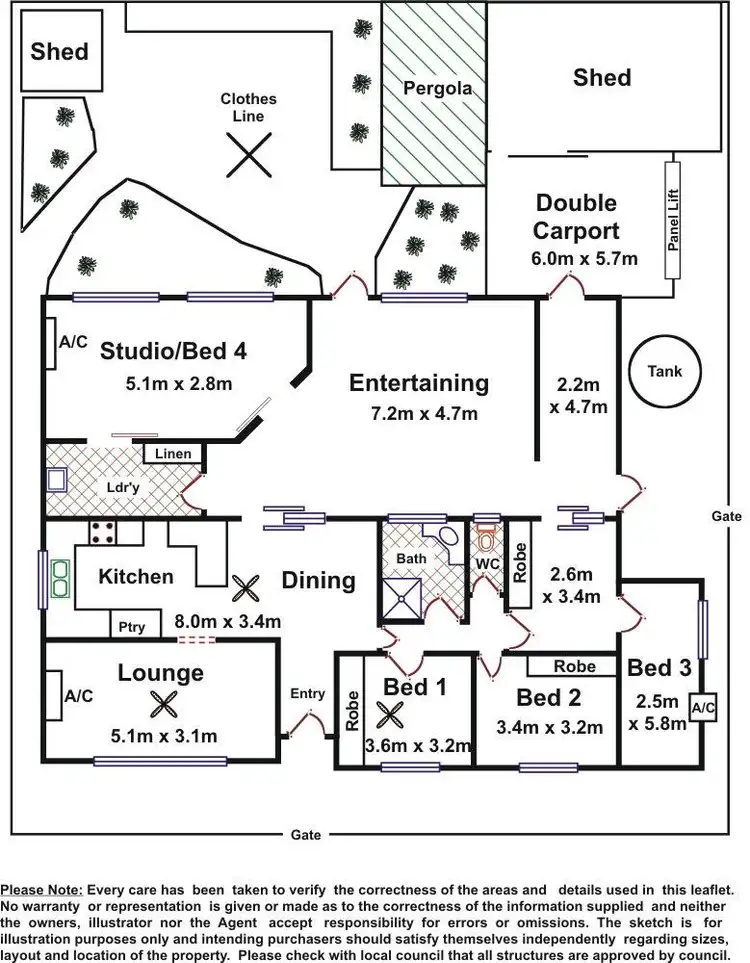 Floorplan of Homely house listing, 11 Charles Terrace, Wallaroo SA 5556
