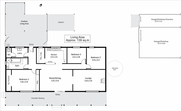 Floorplan of Homely house listing, 179 Bassham Road, Barmera SA 5345