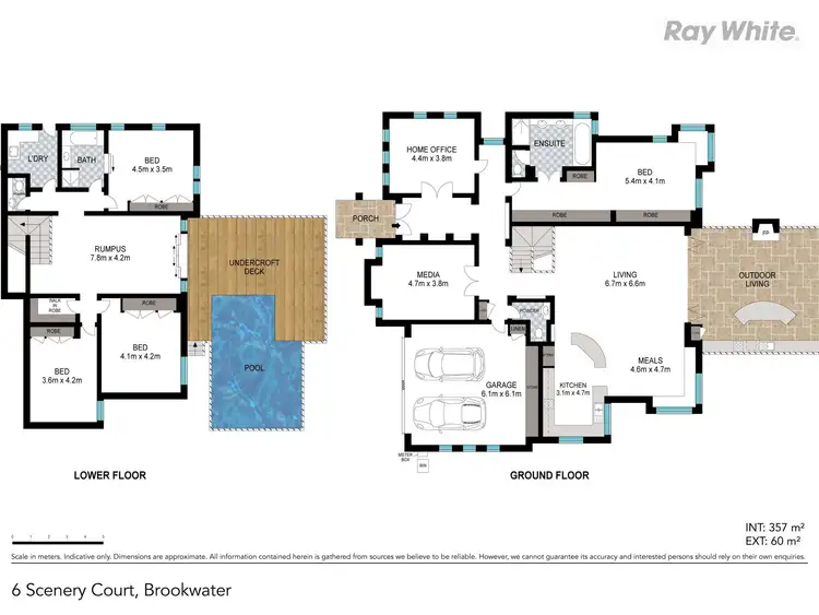 Floorplan of Homely house listing, 6 Scenery Court, Brookwater QLD 4300