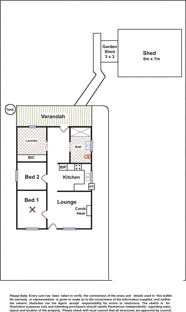 Floorplan of Homely house listing, 12 Lipson Road, Kadina SA 5554