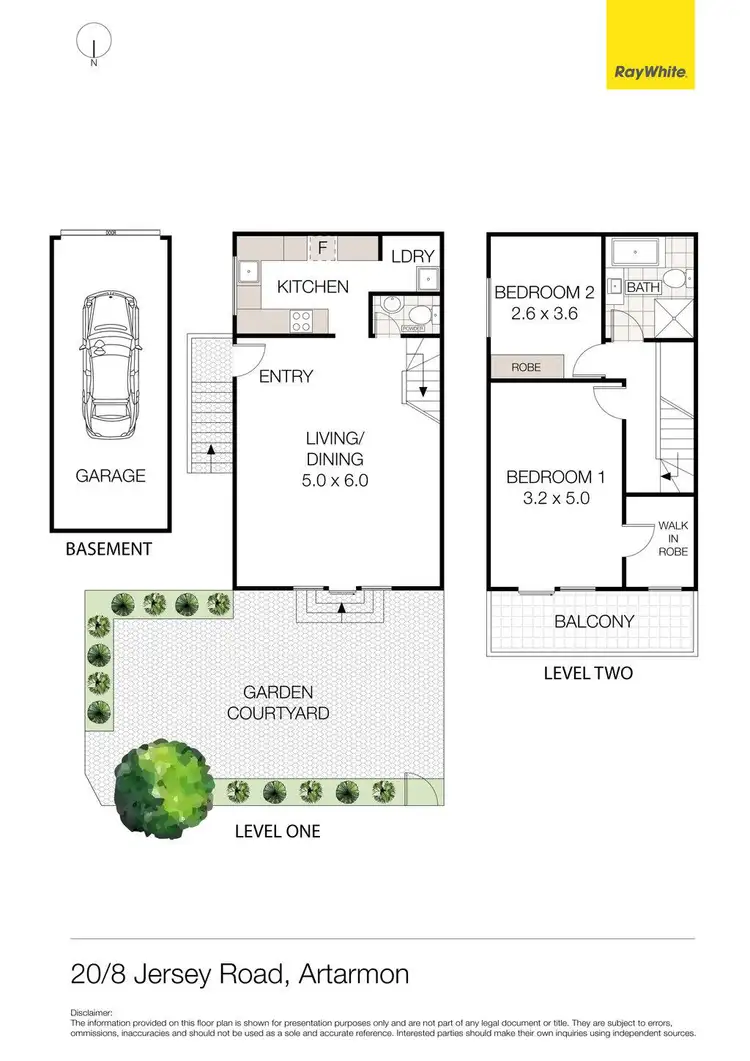 Floorplan of Homely townhouse listing, 20/8 Jersey Road, Artarmon NSW 2064