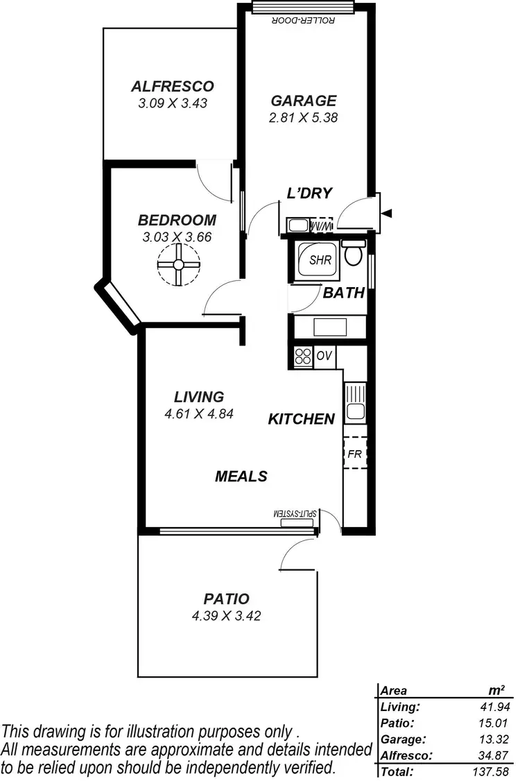 Floorplan of Homely unit listing, 68D Second Avenue, St Peters SA 5069