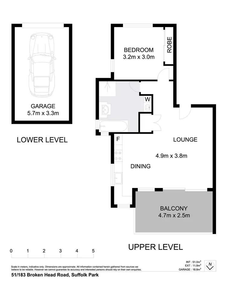 Floorplan of Homely apartment listing, 51/183-205 Broken Head Road, Suffolk Park NSW 2481