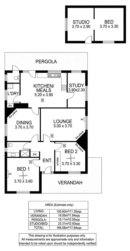 Floorplan of Homely house listing, 174 Raglan Avenue, South Plympton SA 5038
