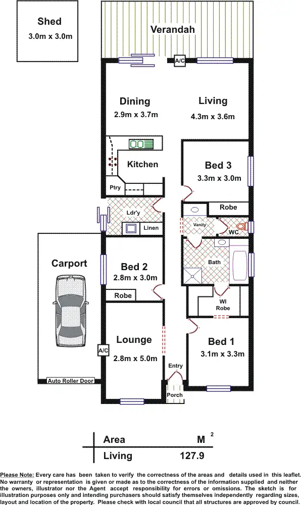 Floorplan of Homely house listing, 3A Deer Court, Wallaroo SA 5556