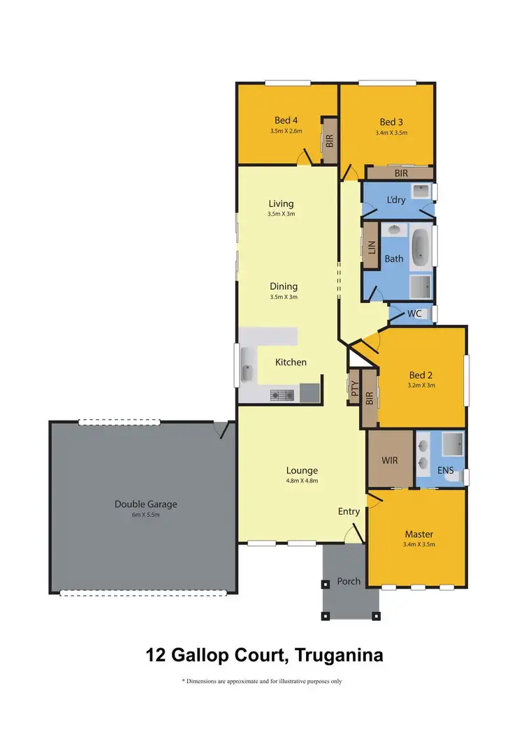 Floorplan of Homely house listing, 12 Gallop Court, Truganina VIC 3029