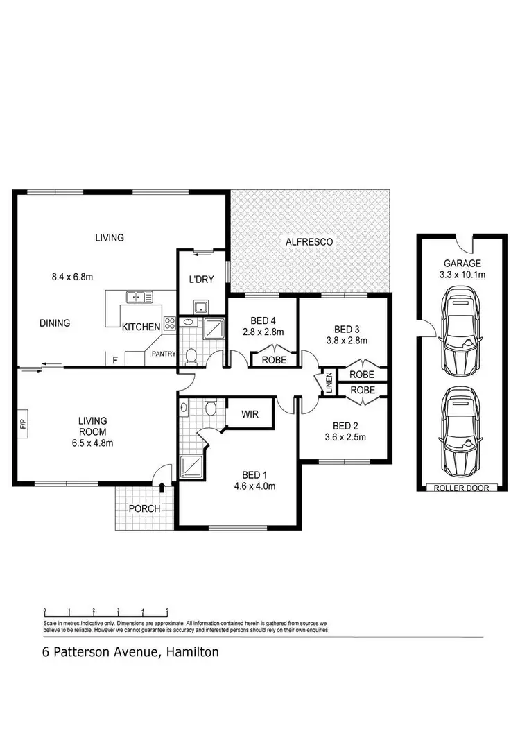 Floorplan of Homely house listing, 6 Patterson Avenue, Hamilton VIC 3300