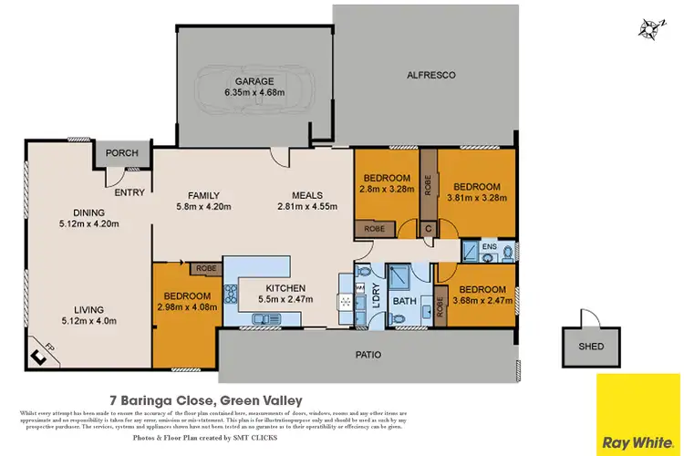 Floorplan of Homely house listing, 7 Baringa Close, Green Valley NSW 2168