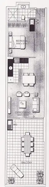 Floorplan of Homely unit listing, 205/1-2 Tarni Court, New Port SA 5015