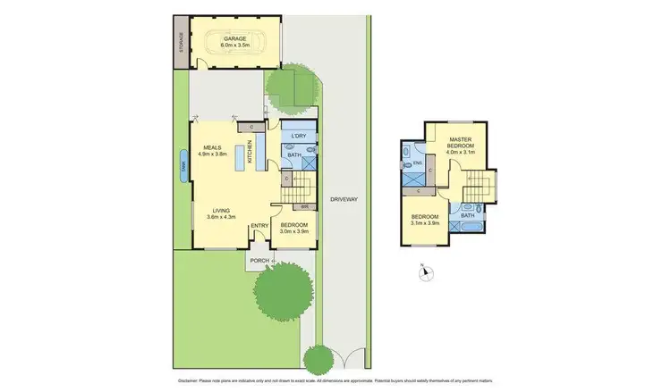 Floorplan of Homely townhouse listing, 1/7 Darlington Grove, Coburg VIC 3058