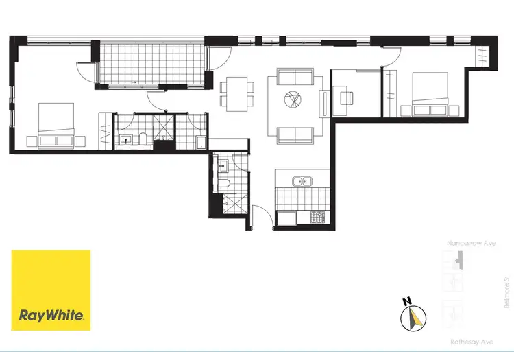 Floorplan of Homely apartment listing, 1307C/41-45 Belmore Street, Ryde NSW 2112