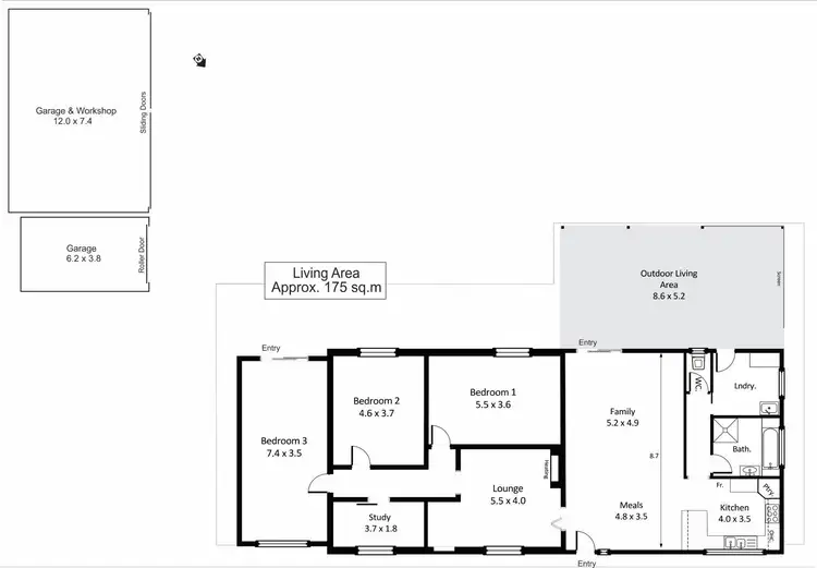 Floorplan of Homely house listing, 418 Old Sturt Highway, Glossop SA 5344