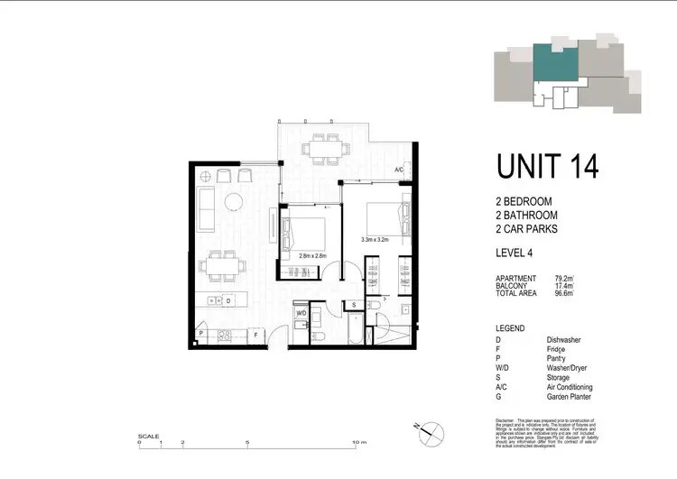 Floorplan of Homely apartment listing, 8/91 High Street, Southport QLD 4215