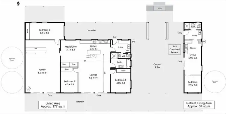 Floorplan of Homely house listing, 14 Muller Road, Monash SA 5342