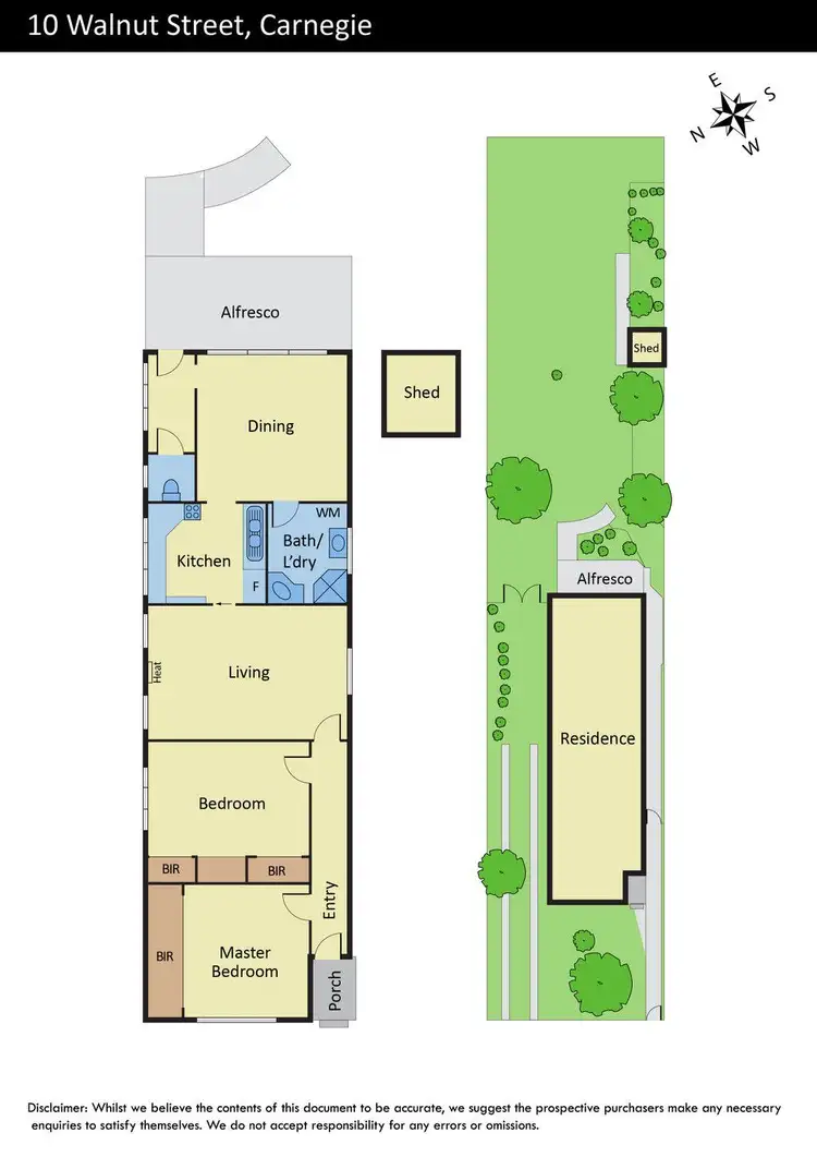 Floorplan of Homely house listing, 10 Walnut Street, Carnegie VIC 3163