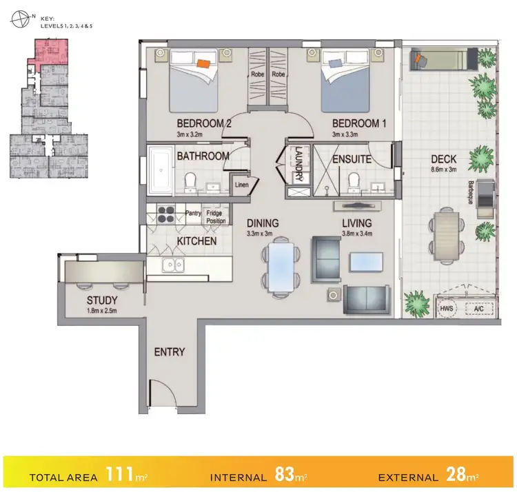 Floorplan of Homely apartment listing, 201/66 Slobodian Avenue, Eight Mile Plains QLD 4113