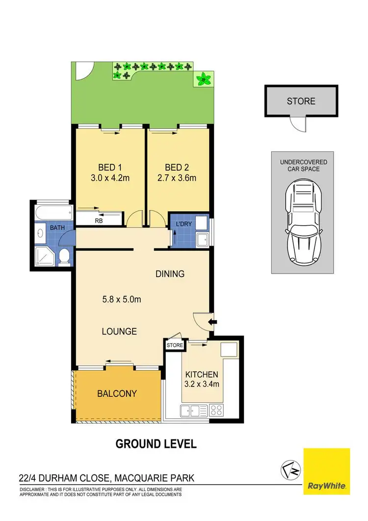 Floorplan of Homely unit listing, 22/4 Durham Close, Macquarie Park NSW 2113