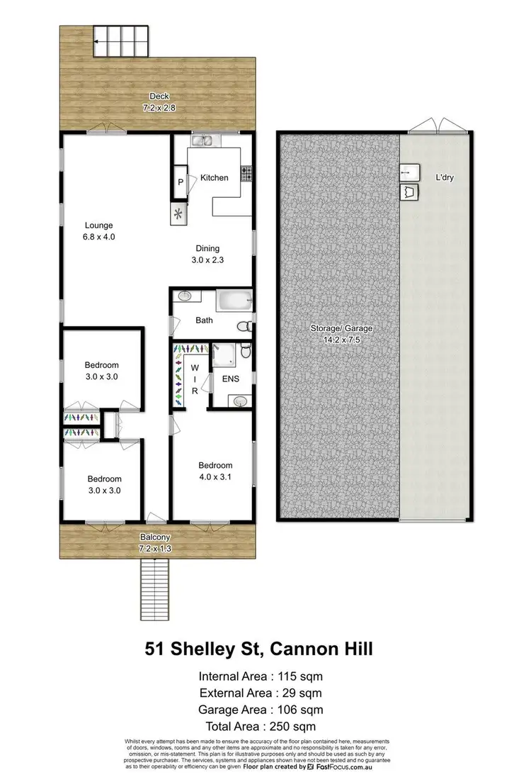 Floorplan of Homely house listing, 51 Shelley Street, Cannon Hill QLD 4170