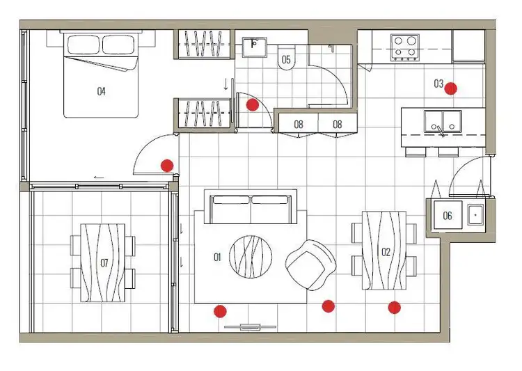 Floorplan of Homely unit listing, 805/3 Meta Street, Mooloolaba QLD 4557