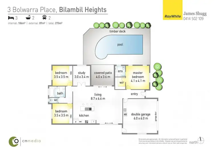 Floorplan of Homely house listing, 3 Bolwarra Place, Bilambil Heights NSW 2486