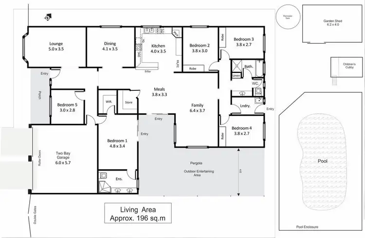 Floorplan of Homely house listing, 12 McLean Street, Berri SA 5343