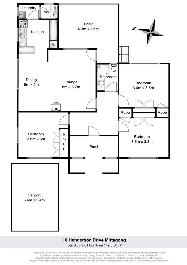 Floorplan of Homely house listing, 10 Henderson Avenue, Mittagong NSW 2575
