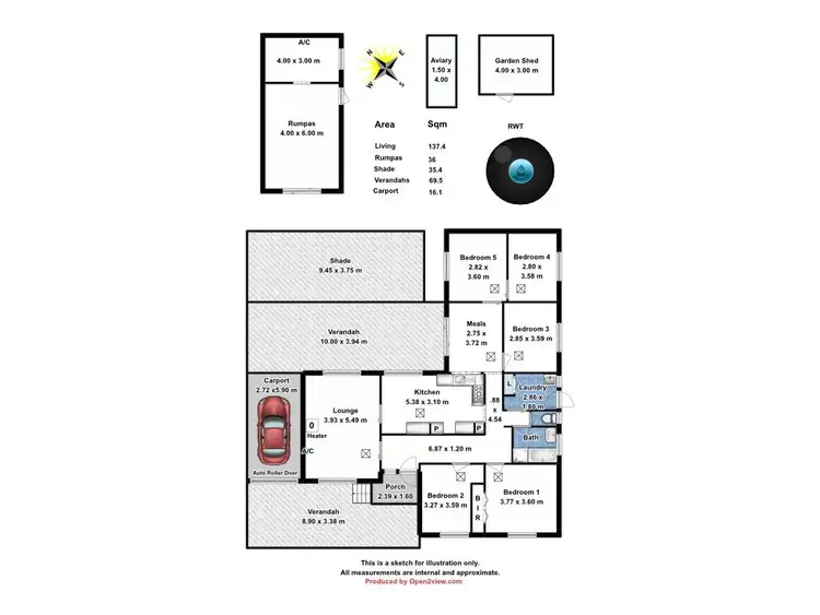 Floorplan of Homely house listing, 9 Theodore Street, Evanston Park SA 5116