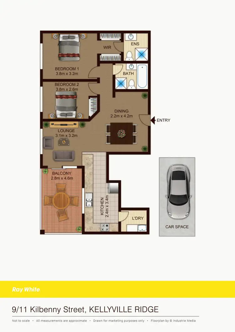 Floorplan of Homely apartment listing, 9/11 Kilbenny Street, Kellyville Ridge NSW 2155