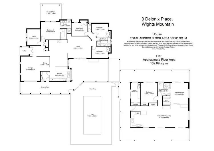 Floorplan of Homely house listing, 3 Delonix Place, Wights Mountain QLD 4520