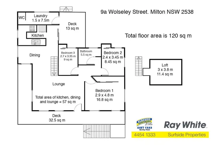 Floorplan of Homely house listing, 9A Wolseley Street, Milton NSW 2538