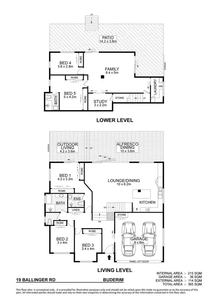 Floorplan of Homely house listing, 19 Ballinger Road, Buderim QLD 4556