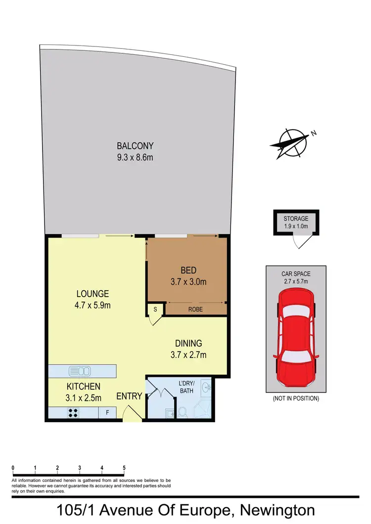 Floorplan of Homely unit listing, 105/1 Avenue of Europe, Newington NSW 2127