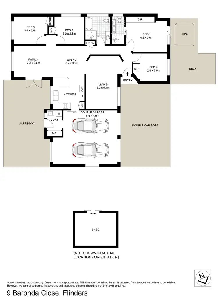 Floorplan of Homely house listing, 9 Baronda Close, Flinders NSW 2529