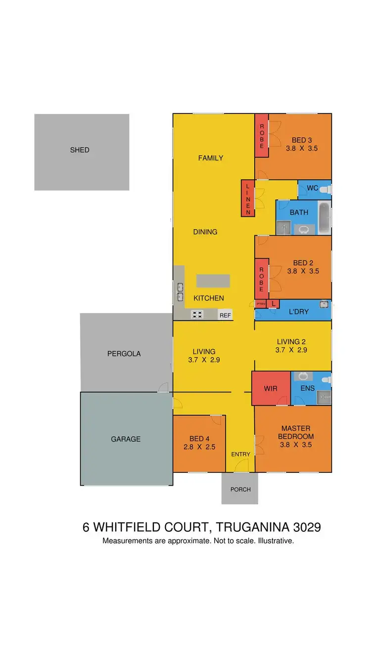 Floorplan of Homely house listing, 6 Whitfield Court, Truganina VIC 3029