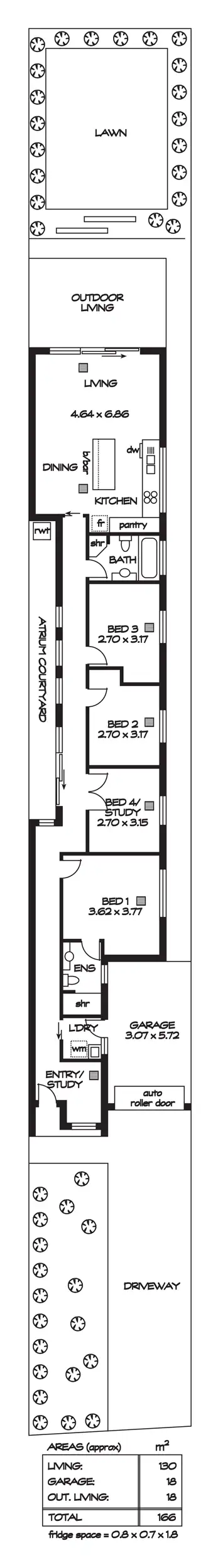 Floorplan of Homely house listing, 42A Clearview Crescent, Clearview SA 5085